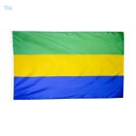 Drapeau Gabon fourreau en tissu résistant aux intempéries