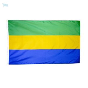Drapeau Gabon fourreau en tissu résistant aux intempéries