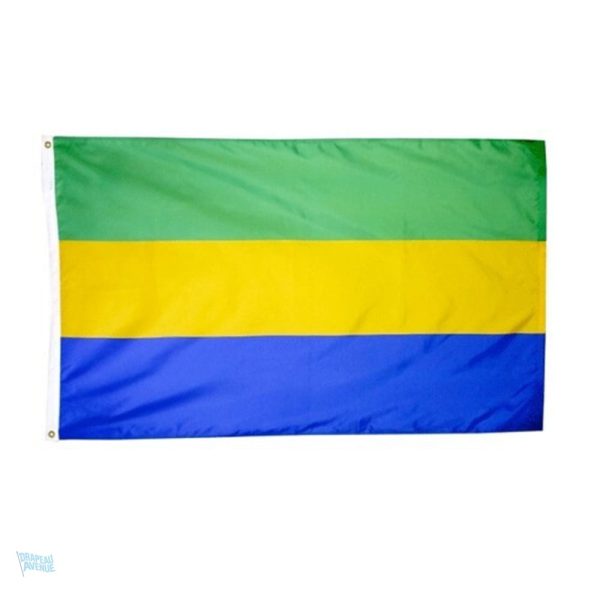 Drapeau géant du Gabon pour décoration ou événements