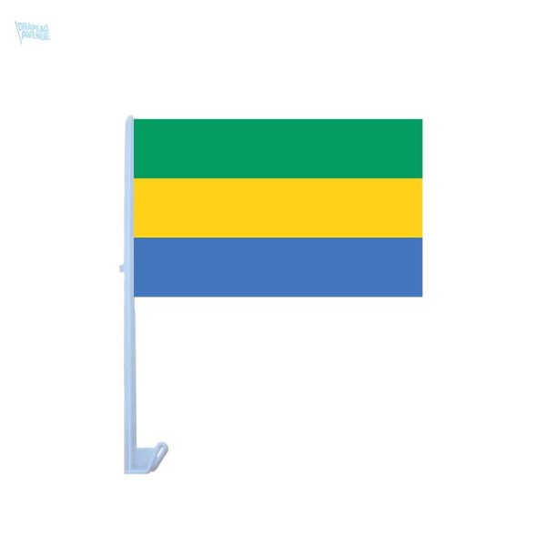 Drapeau du Gabon pour voiture, accessoire patriotique