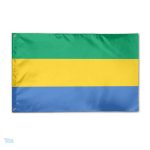 Drapeau Gabon qualité PRO, couleurs vives et durabilité