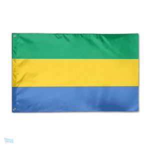 Drapeau Gabon qualité PRO, couleurs vives et durabilité