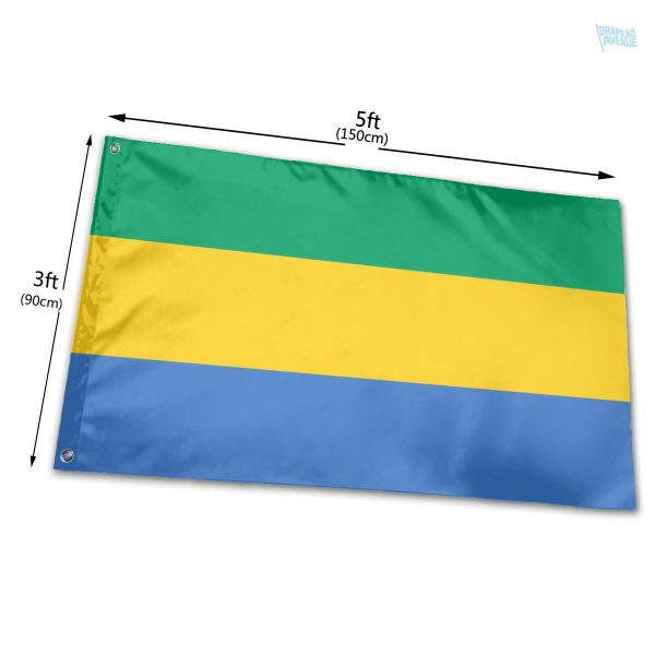 Drapeau Gabon, design professionnel pour événements
