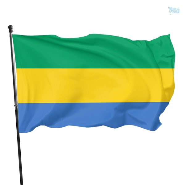 Drapeau Gabon, idéal pour décoration et supports visuels