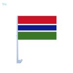 Drapeau Gambie pour voiture affiché sur un véhicule