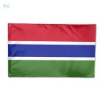 Drapeau Gambie qualité PRO en tissu durable et résistant