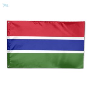 Drapeau Gambie qualité PRO en tissu durable et résistant