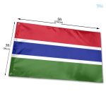 Drapeau Gambie PRO aux couleurs vibrantes et authentiques
