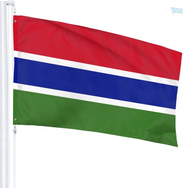 Drapeau Gambie de qualité supérieure pour événements et décorations