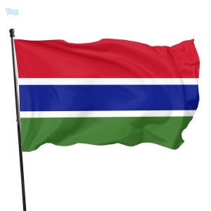 Drapeau Gambie, idéal pour les célébrations et les manifestations sportives
