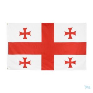 Drapeau de la Géorgie 60 x 90 cm, design classique