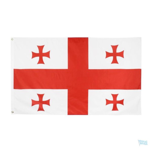Drapeau de la Géorgie 90 x 150 cm en polyester