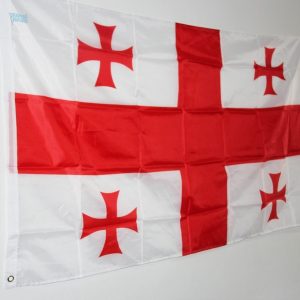 Drapeau de la Géorgie, idéal pour affichage extérieur