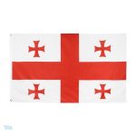 Drapeau Géorgie géant en tissu durable pour décoration