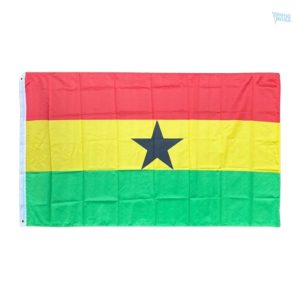 Drapeau Ghana 120 x 180 cm en tissu résistant