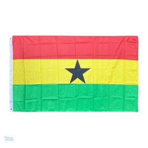 Drapeau du Ghana 128 x 192 cm, coloré et emblématique