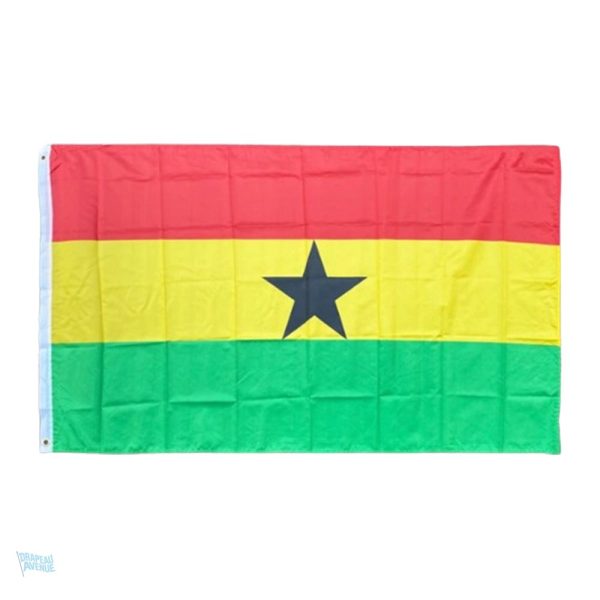 Drapeau du Ghana 128 x 192 cm, coloré et emblématique