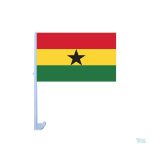 Drapeau Ghana pour voiture, symbole national coloré