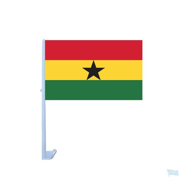 Drapeau Ghana pour voiture, symbole national coloré