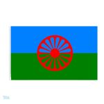 Drapeau Gitan aux couleurs vives symbolisant la culture gitane