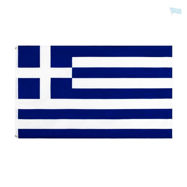 Drapeau Grèce 128 x 192 cm en polyester résistant