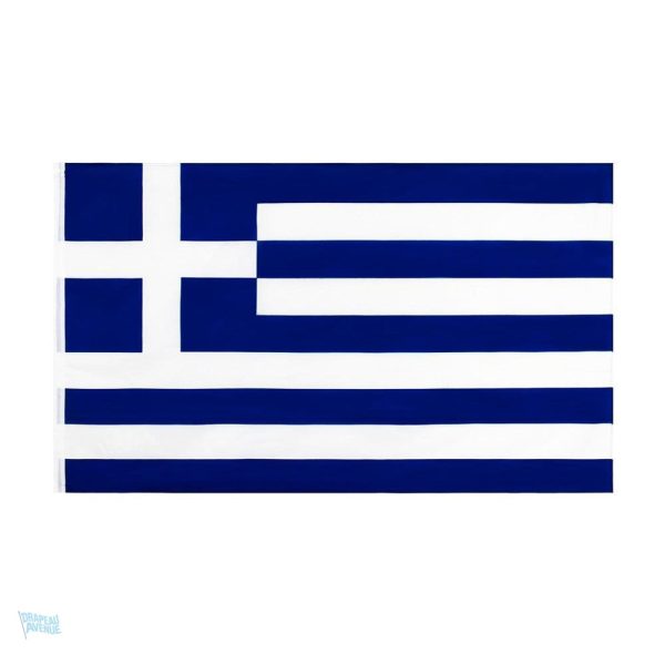 Drapeau de la Grèce avec fourreau, design classique