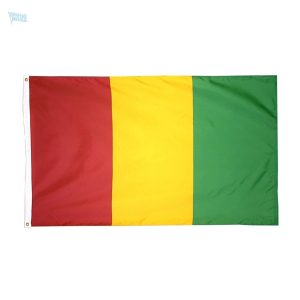 Drapeau de la Guinée 120 x 180 cm en tissu durable