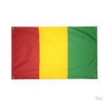 Drapeau de Guinée avec 4 œillets pour fixation facile
