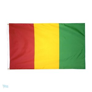 Drapeau de la Guinée 90 x 150 cm en tissu résistant