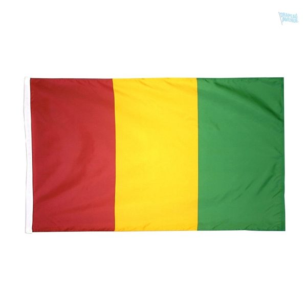 Drapeau Guinée fourreau en tissu vibrant et coloré