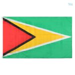 Drapeau Guyana extérieur en tissu résistant pour usage extérieur