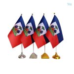 Drapeau Haïti de table pour décoration intérieure