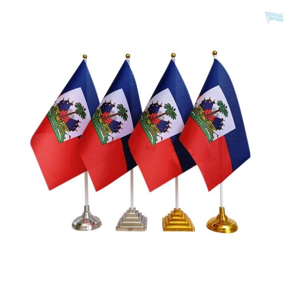 Drapeau Haïti de table pour décoration intérieure