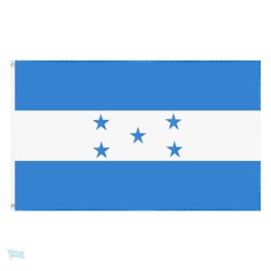 Drapeau Honduras bleu turquoise à afficher