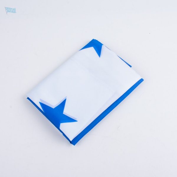 Drapeau en tissu turquoise, symbole du Honduras
