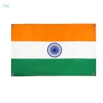 Drapeau Inde 4 œillets, symbole national pour décoration extérieure