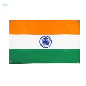 Drapeau Inde 4 œillets, symbole national pour décoration extérieure