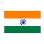 Drapeau Inde 60 x 90 cm en tissu de qualité
