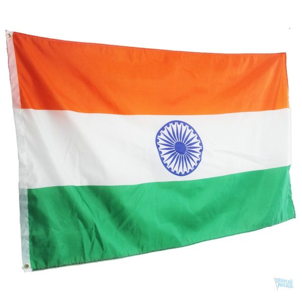 Drapeau Indien extérieur en tissu résistant, parfait pour le jardin