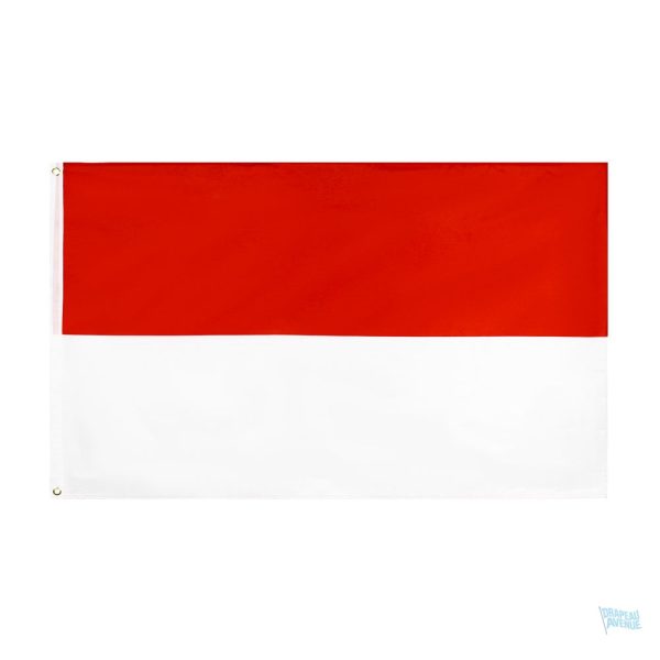 Drapeau Indonésie 128 x 192 cm en tissu résistant