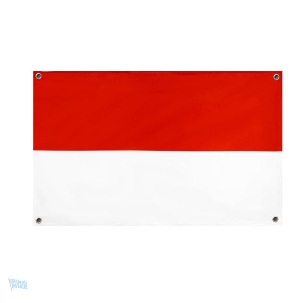 Drapeau Indonésie avec 4 œillets pour fixation facile