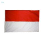 Drapeau Indonésie extérieur en tissu durable pour usage extérieur