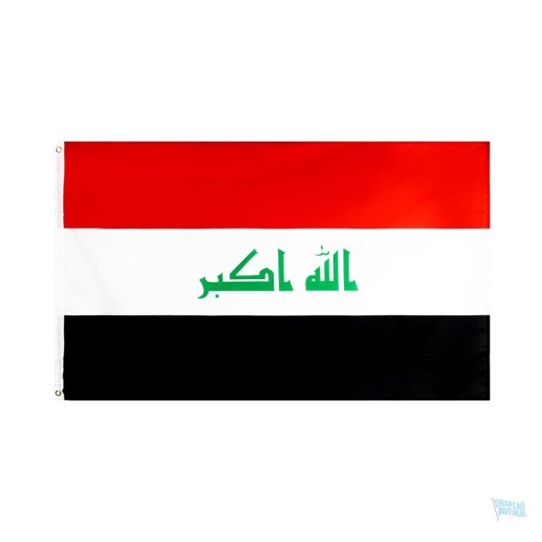 Drapeau Irak 128 x 192 cm en polyester