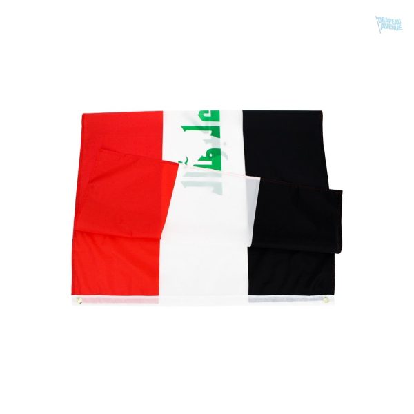 Drapeau Irak 90 x 150 cm, accessoire patriotique idéal
