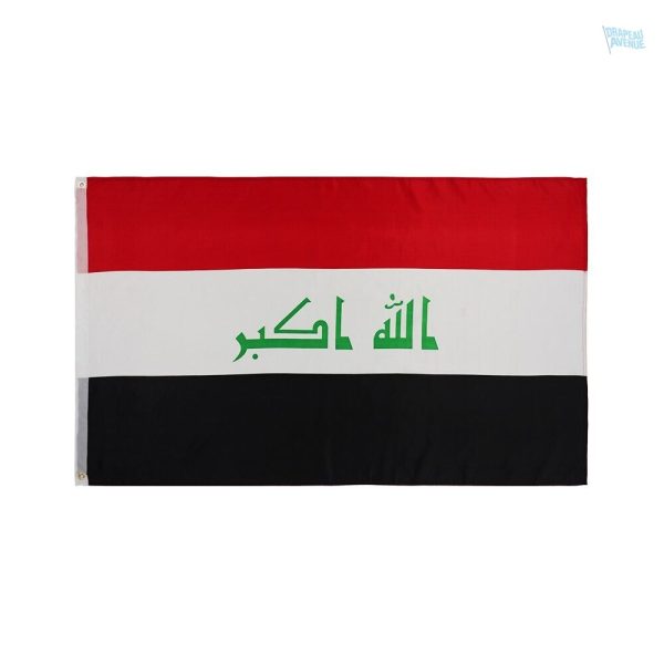 Drapeau Irak extérieur en tissu résistant pour usage extérieur