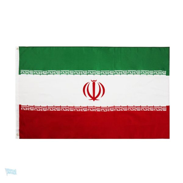 Drapeau Iran 60 x 90 cm en tissu durable