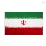 Drapeau Iran 90 x 150 cm, tissu durable et coloré
