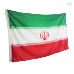Drapeau extérieur Iran, symbole national coloré