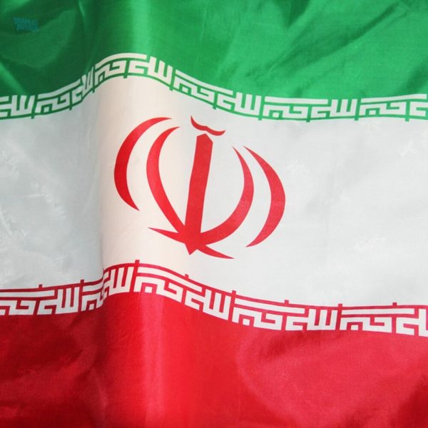 Drapeau Iran, idéal pour événements en plein air