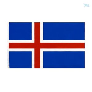 Drapeau Islande 120 x 180 cm en polyester résistant